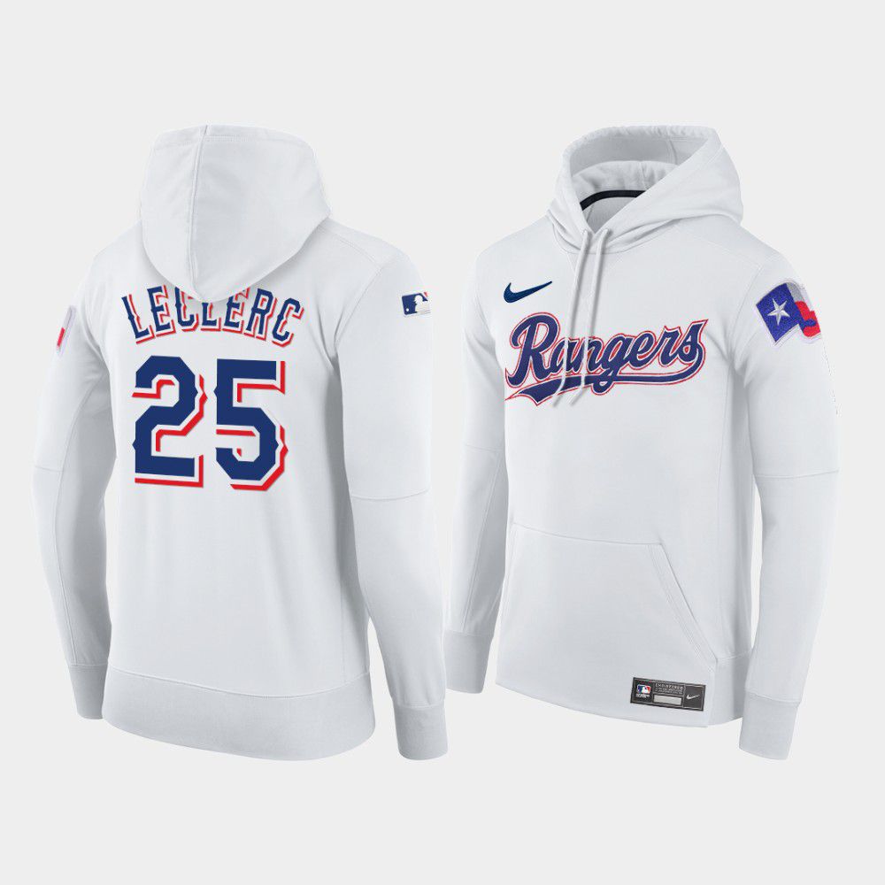 Men Texas Rangers #25 Leclerc white home hoodie 2021 MLB Nike Jerseys->texas rangers->MLB Jersey